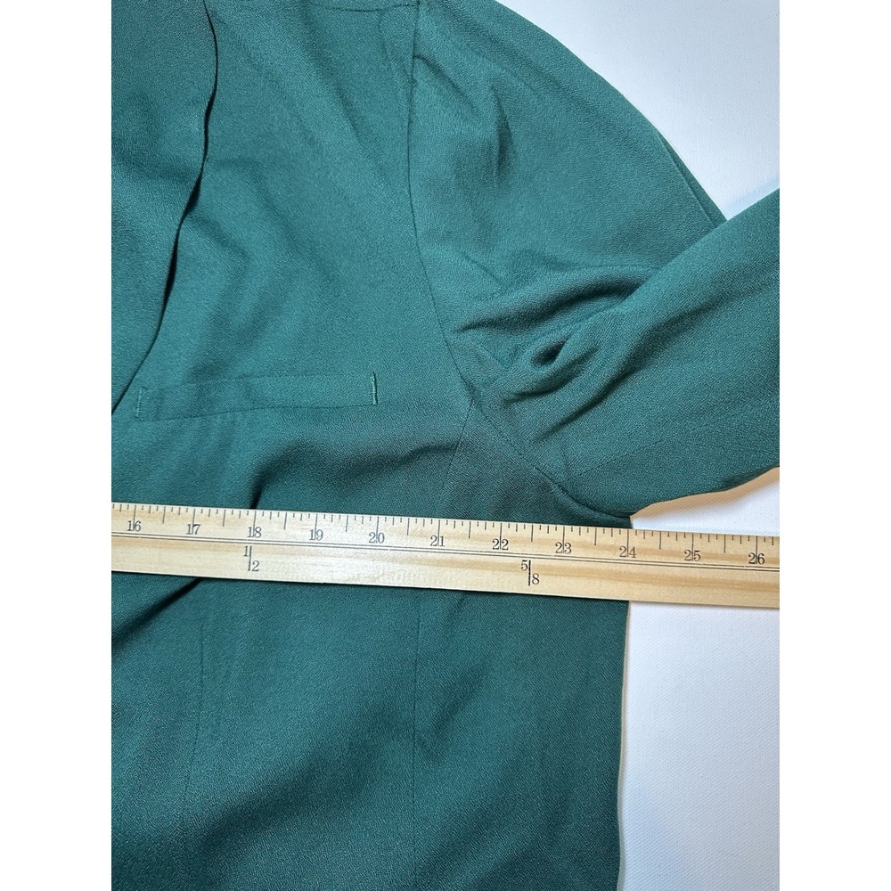 J Jill Blazer Lined Jacket Hunter Green Boxwood Pockets Women's SIZE XL - Picture 13 of 15